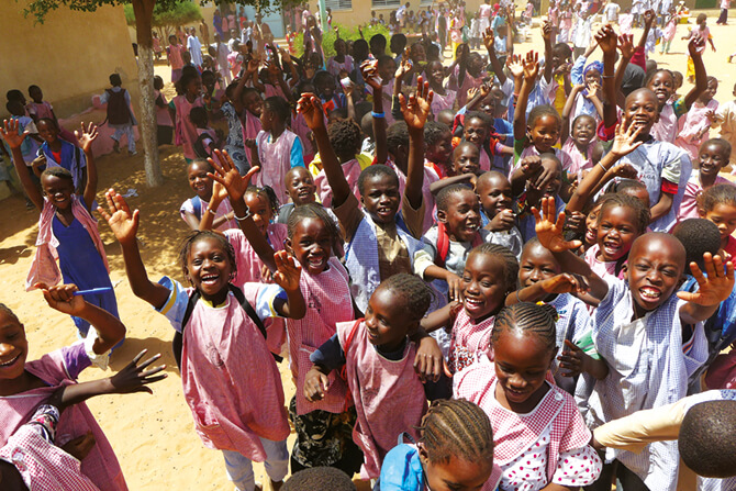 Students from École de Saté, Nagréongo, Burkina Faso (fieldwork, Early Reading Project).